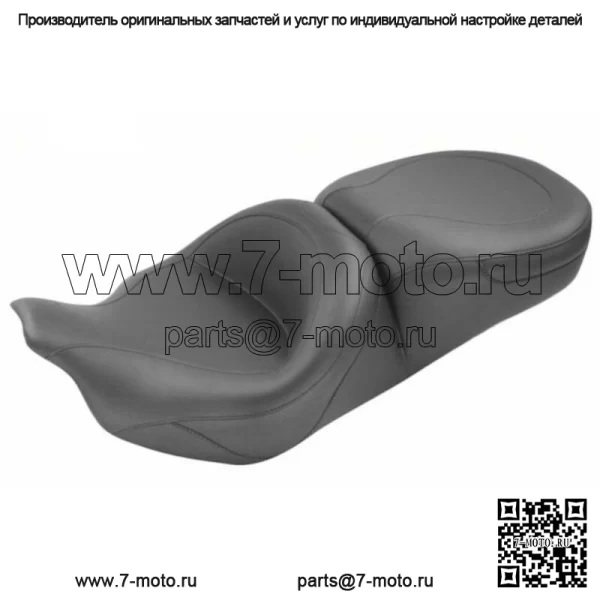 Гладкое цельное сиденье Mustang без шипов Harley Touring Bagger Dresser 2008-2020 гг. (Для: Harley-Davidson)
