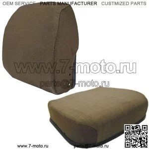 Тканевый (коричневый) комплект подушек сиденья подходит для John Deere 4430 4440 4640 4840 4450 4650