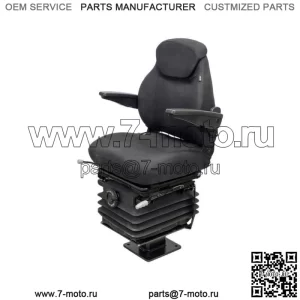 Сиденье экскаватора, черный винил, подходит для John Deere 310G 310J 310SG 315SG 315SJ 325J 410J