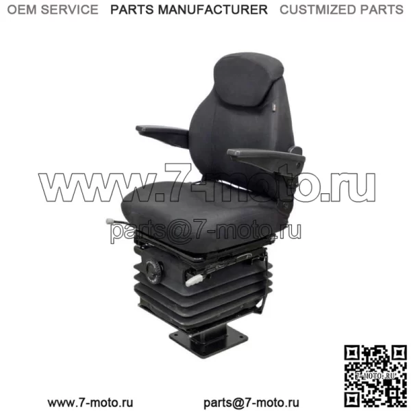 Сиденье экскаватора, черный винил, подходит для John Deere 310G 310J 310SG 315SG 315SJ 325J 410J