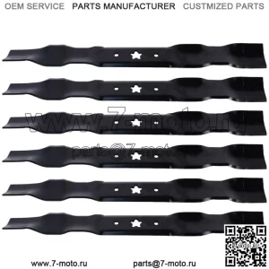 (6) Мульчирующие ножи Mower Blades? для дек Poulan 531307223 42 дюйма