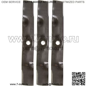 John Deere UC22009 Лезвия косилки, комплект из 3 шт., 48-дюймовая дека GX 325 355 X 300 320 LT 180 Z425