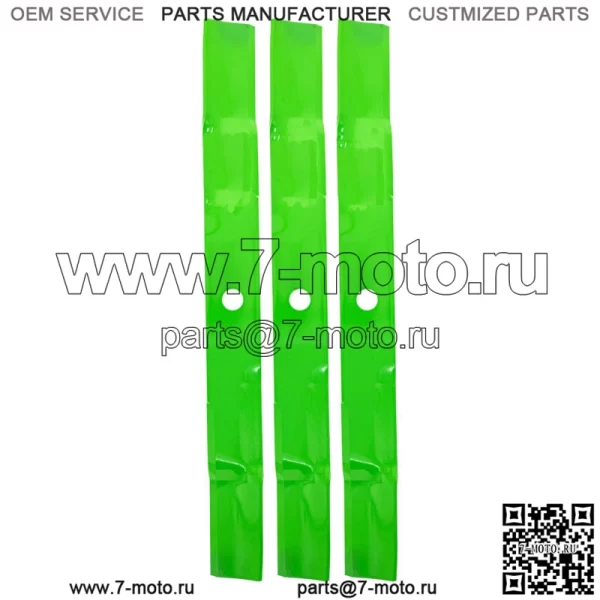 Газонный нож для John Deere Z997R Z970R 72-дюймовая дека M142514 для мульчирования, 3 шт.