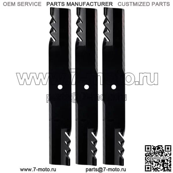 Oregon 396-712 Gator G6 Blades Woods Bush Hog Grasshopper 223 225 61 дюйм, комплект из 3 шт.