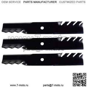 3 лезвия мульчирующей косилки с зубцами Gator подходят для Gravely ZT 00273000 04919100 48-дюймовой деки