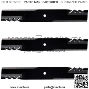 Комплект из 3 лезвий G6, 52 дюйма Gravely Pro Turn 152 XDZ и Pro Master 252 XDZ, 396-806(3)