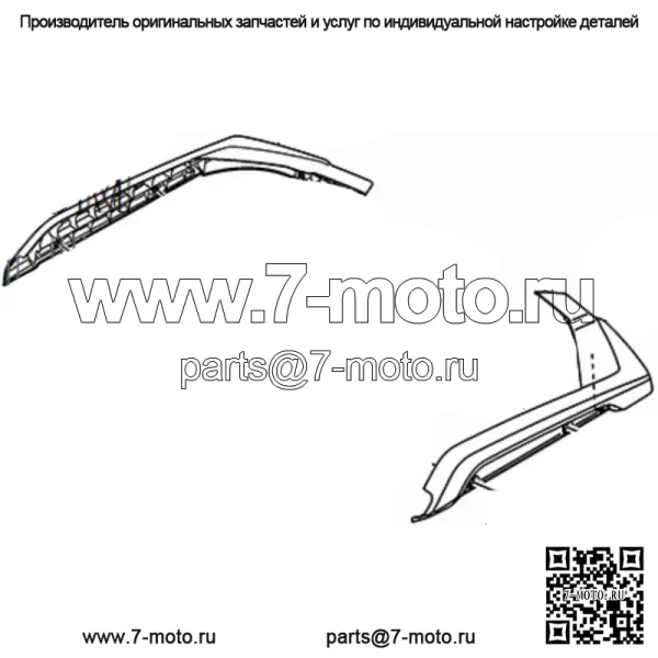 YAMAHA 2019-2024 FX-SVHO HO Бамперы задние угловые ЧЕРНЫЕ F3X-U251D-00-00 F3X-U251E-