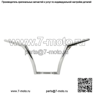 Руль с высотой 1 1/4 дюйма, высотой 14 дюймов, подходит для Harley FLST FXST Sportster 883 1200 Custom (для: Harley-Davidson)