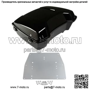 10,7-дюймовый багажник + опорная пластина, подходит для Harley Tour Pak Road Glide 97-13 (для: Harley-Davidson)