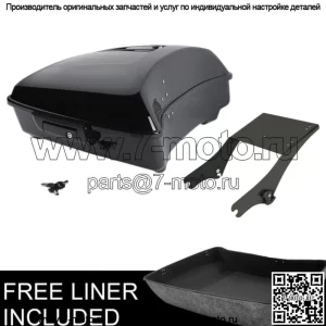 Черная стойка для багажника 10,7 дюйма, подходящая для Harley Tour Pak Touring 97-08 (для: Harley-Davidson)
