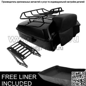 10,7-дюймовая накладка на багажник Chopped Pack с двумя креплениями, подходит для Harley Tour Pak Touring 14-23 (для: Harley-Davidson)