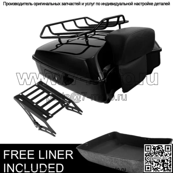 10,7-дюймовая накладка на багажник Chopped Pack с двумя креплениями, подходит для Harley Tour Pak Touring 14-23 (для: Harley-Davidson)
