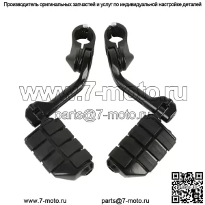 Длинные угловые подножки для защиты двигателя 1-1/4 дюйма, подходят для Harley Honda US (для: Harley-Davidson)