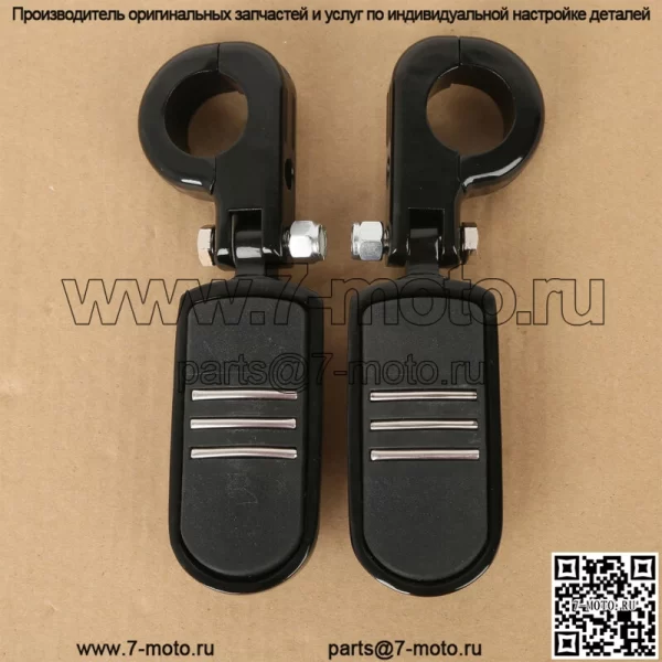 Подставка для ног для шоссе 1-1/4 дюйма подходит для Harley Touring Road King Street Glide Honda (для: Harley-Davidson)