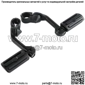Длинное угловое крепление для шоссейной подножки 1-1/4 дюйма, подходящее для Harley Touring Road Glide Dyna (для: Harley-Davidson)