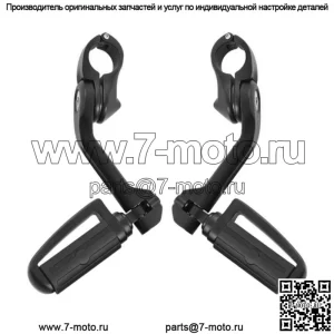 Длинные угловые подножки 1-1/4 дюйма, подходят для Harley Road King Sportster XL (для: Harley-Davidson)