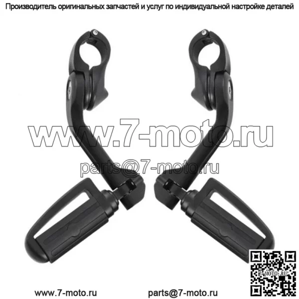 Длинные угловые подножки 1-1/4 дюйма, подходят для Harley Road King Sportster XL (для: Harley-Davidson)