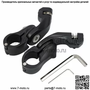 Короткое угловое крепление для шоссейной подножки 1-1/4 дюйма, подходящее для Harley Touring Dyna Softail (для: Harley-Davidson)