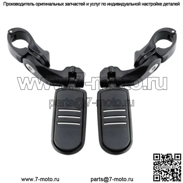 1-1/4 "матовый черный короткий угловой кронштейн для крепления подножек защиты двигателя, подходит для Harley (для: Harley-Davidson)