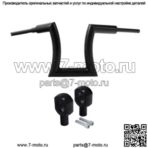 Подвеска на руль и подставка 12 дюймов с высотой 2 дюйма подходят для Harley Road King Sportster Black (для: Harley-Davidson)