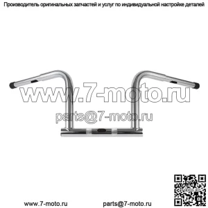 Руль с высотой 12 дюймов, высотой 1 1/4 дюйма, подходит для Harley Dyna Wide Glide FXDWG 99-17 FXDB 06-17 (для Harley-Davidson)