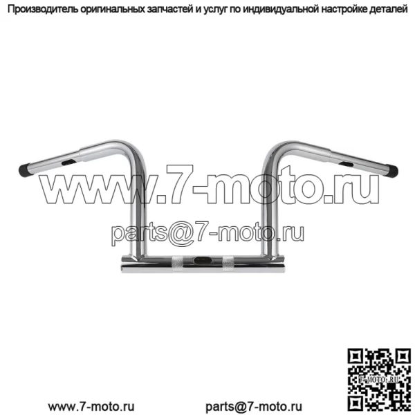 Руль с высотой 12 дюймов, высотой 1 1/4 дюйма, подходит для Harley Dyna Wide Glide FXDWG 99-17 FXDB 06-17 (для Harley-Davidson)