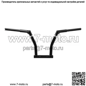 Вешалка для руля высотой 12 дюймов, высота 1,25 дюйма, подходит для Harley Road King Dyna Street Fat Bob (для: Harley-Davidson)