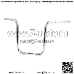 Руль Ape 14 дюймов Rise 1 1/4 дюйма подходит для Harley Softail FLST FXST Sportster Custom (для Harley-Davidson)