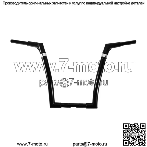 14-дюймовый руль Frisco Ape с высотой 1-1/4 дюйма подходит для Harley FLST FXST Sportster XL883 (для: Harley-Davidson)
