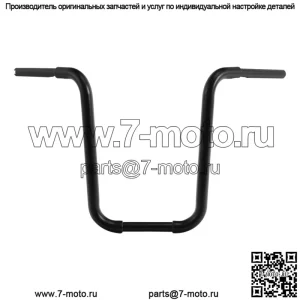 Руль Ape Hanger 16 дюймов с высотой 1 1/4 дюйма подходит для Harley Heritage Softail Sportster (для: Harley-Davidson)