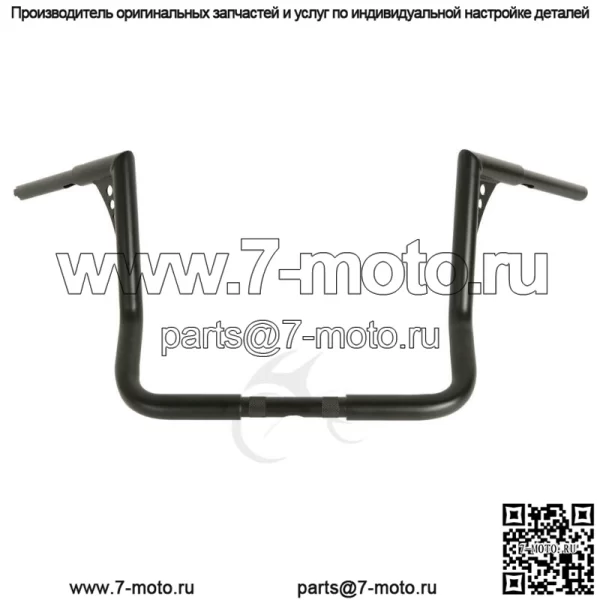 Руль Ape 16 дюймов с высотой 1,25 дюйма подходит для Harley Touring Electra Glide Baggers 82-22 (для Harley-Davidson)