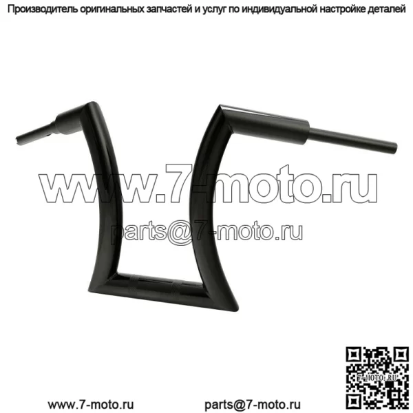Руль Ape Hanger 16 дюймов с высотой 2 дюйма подходит для Harley Road King Sportster 1200 Custom (для: Harley-Davidson)