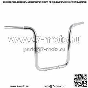 18-дюймовый руль с подвеской Ape, высота 1-1/4 дюйма, подходит для Harley FLST FXST Sportster Custom (для: Harley-Davidson)