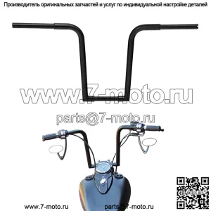 18-дюймовый руль Rise Ape Hanger подходит для Harley Softail FLST FXST Sportster XL1200 (для: Harley-Davidson)