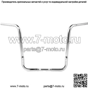 19-дюймовая подвеска на руль высотой 1-1/4 дюйма подходит для Harley Electra Glide FLHT 82-23 Chrome