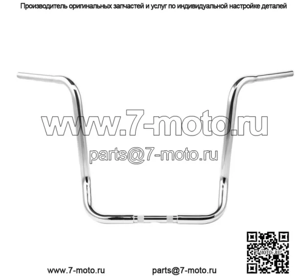 19-дюймовая подвеска на руль высотой 1-1/4 дюйма подходит для Harley Electra Glide FLHT 82-23 Chrome