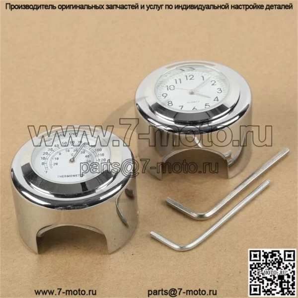 7/8 "1" термометр с циферблатом на руле, подходит для Harley Yamaha Suzuki Honda