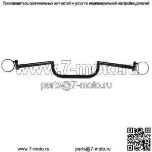Руль 7/8 дюйма и боковые зеркала подходят для Harley Cruiser Cafe Racer Bobber Chopper (для: Harley-Davidson)