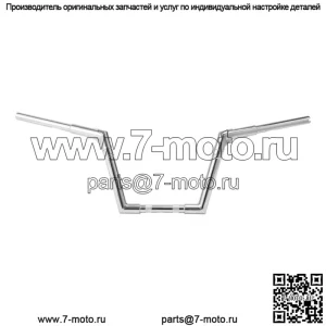 Руль Ape Hanger 9,5 дюйма с высотой 1,25 дюйма подходит для Harley Softail FLST FXST Sportster (для: Harley-Davidson)
