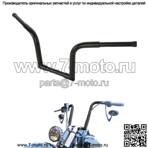 Вешалки Ape, руль FAT 1-1/4 дюйма, высота 10 дюймов, подходят для Harley Softail Sportster (для: Harley-Davidson)