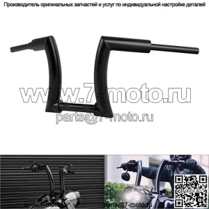 Черная вешалка Ape 12 дюймов, руль 2 дюйма, подходит для Harley Road King Dyna Low Rider, США (для: Harley-Davidson)
