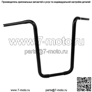 Черная вешалка Ape 19 дюймов, руль 1-1/4 дюйма, подходит для Harley Big Twin Sportster XL 82-13 (для: Harley-Davidson)