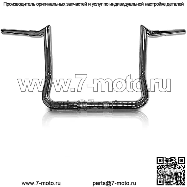 1/4 "Хромированные 12-дюймовые вешалки Meathook Bar Ape, руль, совместимый с Harley-Davidson Bagger Electra и Street Glide 1996-2023 годов wABS BC-HC-BB16GB-ESG08-ABS-BC