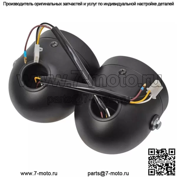 Мотоциклетные фары, ретро-модифицированные фары, сетка, двойные фары, фары Harley, двойные фары, новые фары - Image 5