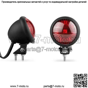 Модифицированный светодиодный задний фонарь для мотоцикла, сигнальный фонарь, ретро универсальный светодиодный маленький круглый задний фонарь, подходящий для заднего фонаря Harley