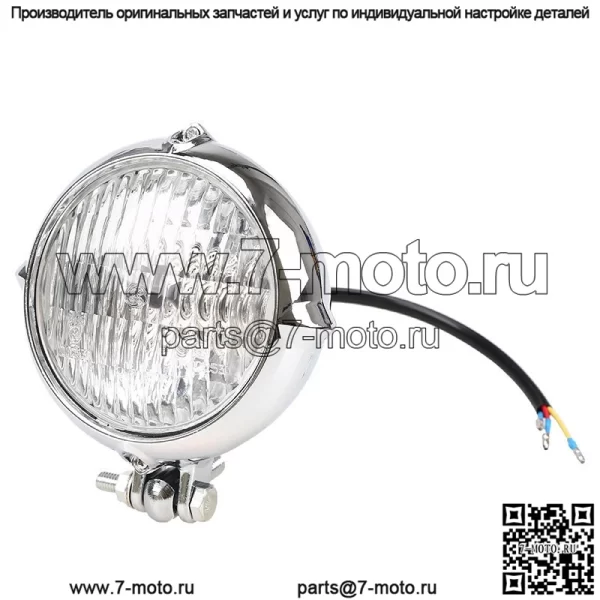 Аксессуары для мотоциклов, 3,5-дюймовые мотоциклетные модифицированные ретро-фары, электромобиль, крутые черные фары, фары - Image 3