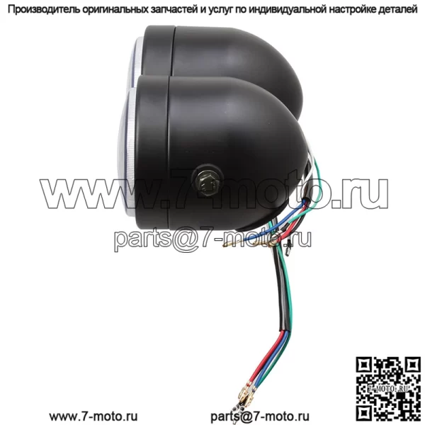 Ретро мотоциклетные светодиодные двойные фары Harley Prince CG125 модифицированные круглые фары передние фары ангела поворотники - Image 3
