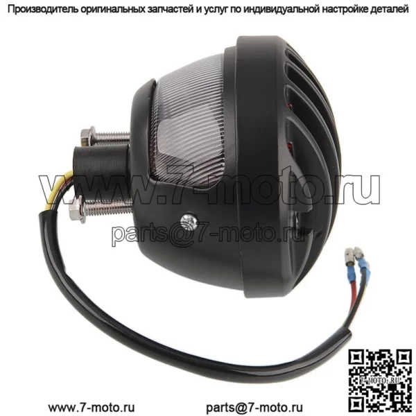 Аксессуары для мотоциклов, крутой черный забор, модифицированный задний фонарь для мотоцикла, стоп-сигнал для электромобиля, Harley, ретро, металлический задний фонарь - Image 3