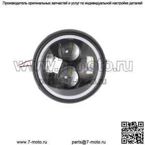 Модифицированные светодиодные ретро-фары для мотоцикла GN125, ретро-металлические фары, светодиодные фары Harley, фары Harley