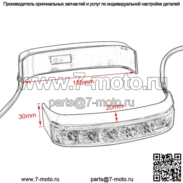 Модифицированные боковые фонари для мотоцикла Harley, двойные фонари, раздвижные боковые фонари, задние фонари для мотоцикла, боковые фонари для чемодана - Image 5